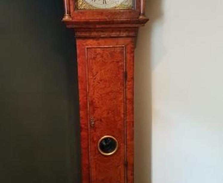 Superb George I Period 8 Day Burr Yew Longcase Clock - Image 1