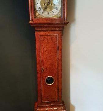 Superb George I Period 8 Day Burr Yew Longcase Clock