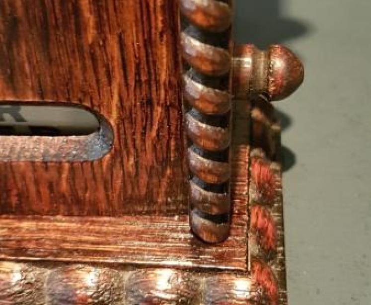 Large Edwardian Oak Perpetual Desk Calendar - Image 3