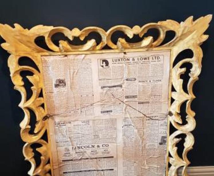 Large Victorian Timber Gilt Mirror - Image 2