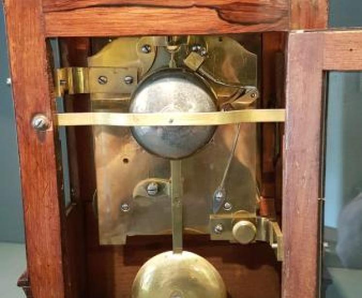 Fine Regency Rosewood Double Fusse Bracket Clock - Image 3