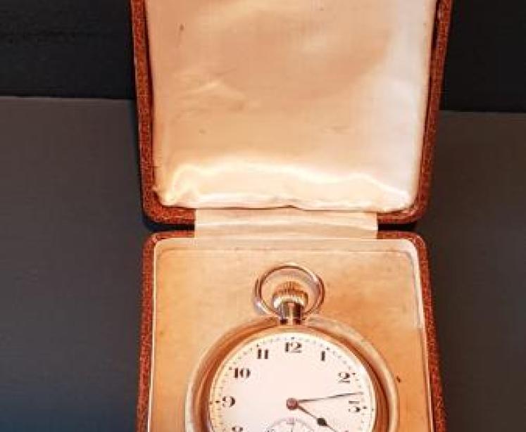 George V Period 9ct Gold Pocket Watch - Image 1