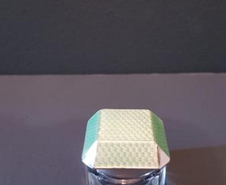 Silver and Engine Turned Enamel Pill Box - Image 6