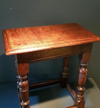 George III Oak Joint Stool 