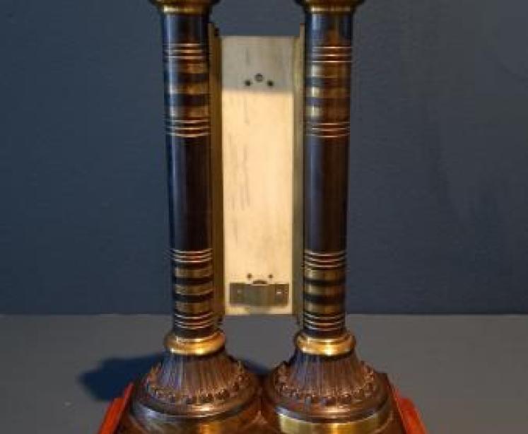 Antique Bronze Table Top Thermometer - Image 5