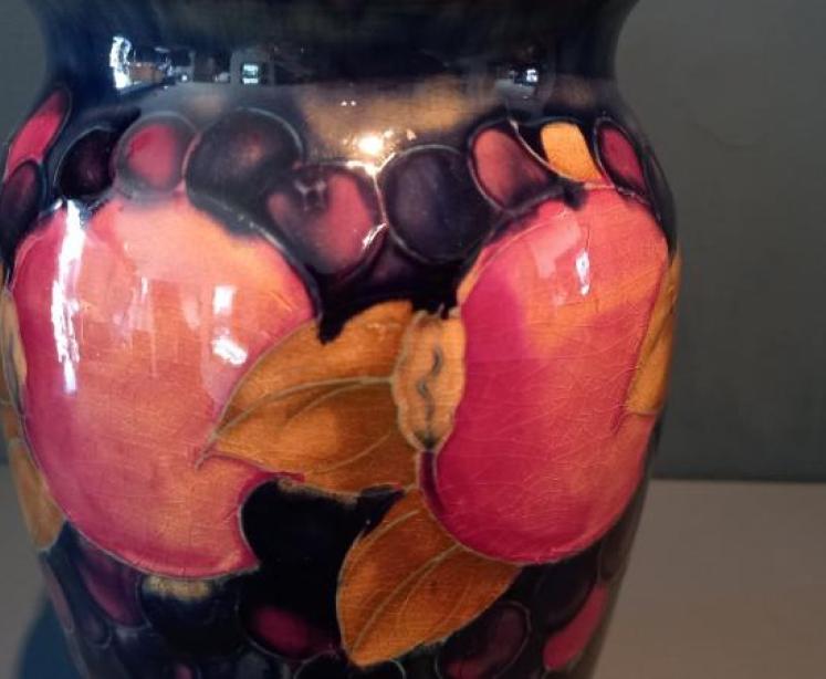 Antique Moorcroft Open Seeded Pomegranate Vase - Image 5