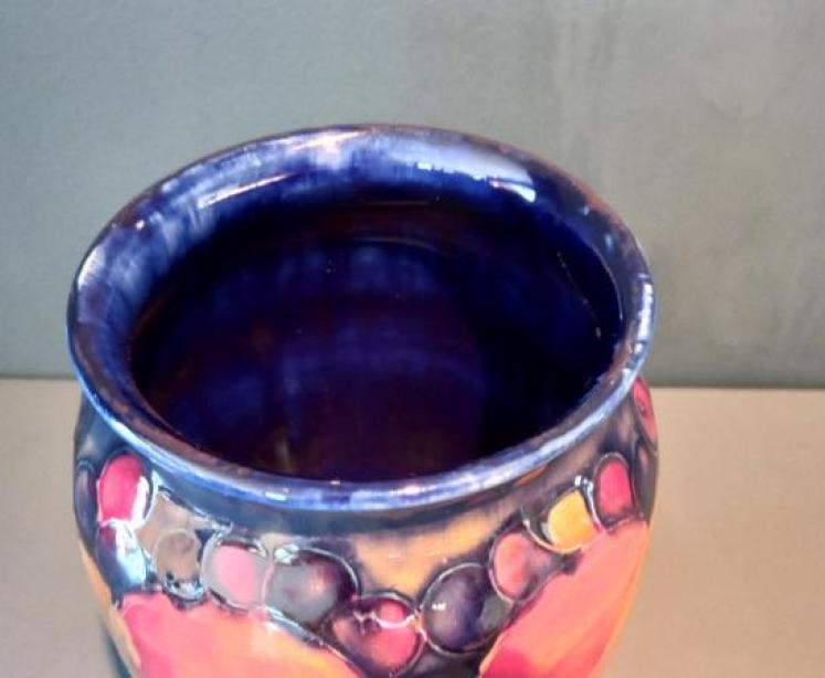 Antique Moorcroft Open Seeded Pomegranate Vase - Image 6