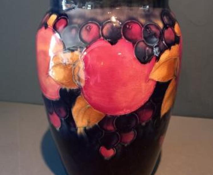 Antique Moorcroft Open Seeded Pomegranate Vase - Image 7