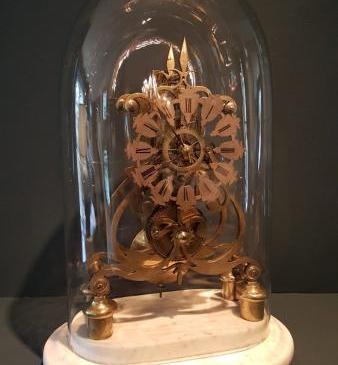 Victorian Single Fusse Skeleton Clock