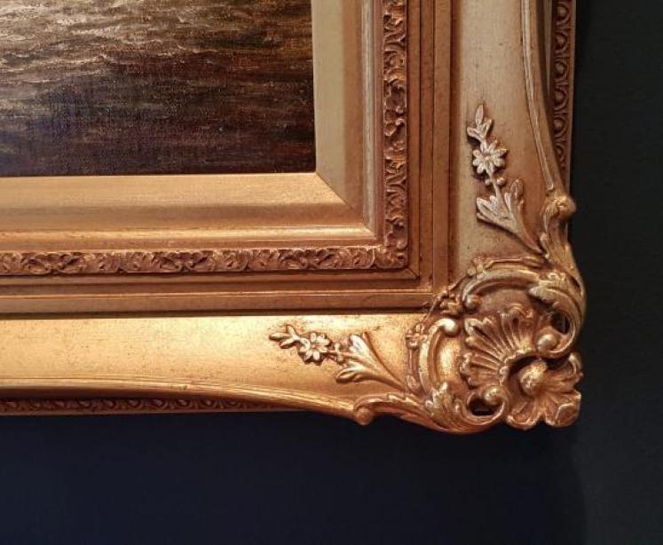 Antique Oil on Canvas by William Mellor - Image 6