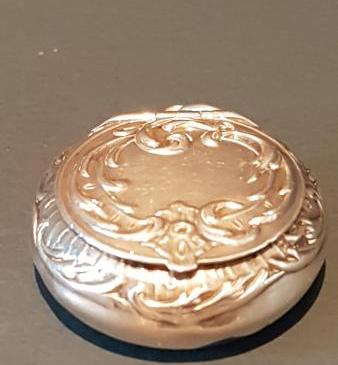 Silver Fob Powder Puff