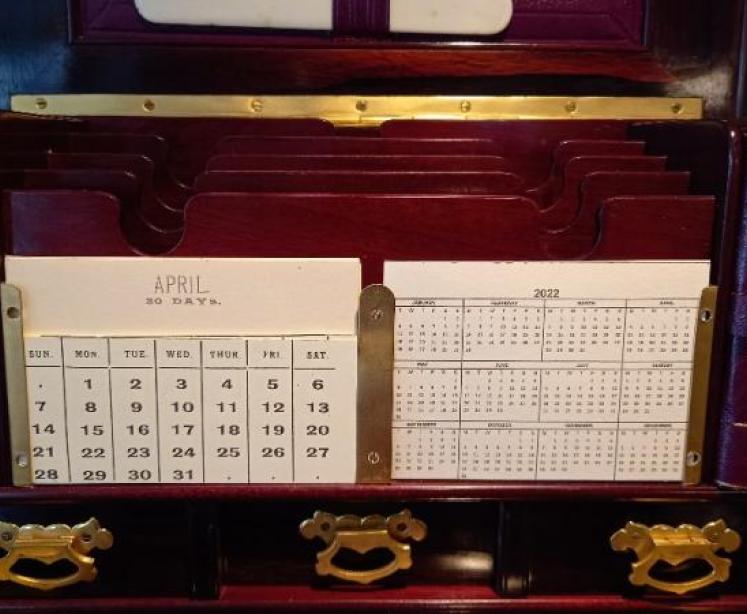 Outstanding Edwardian Rosewood Inlaid Stationery Box - Image 6