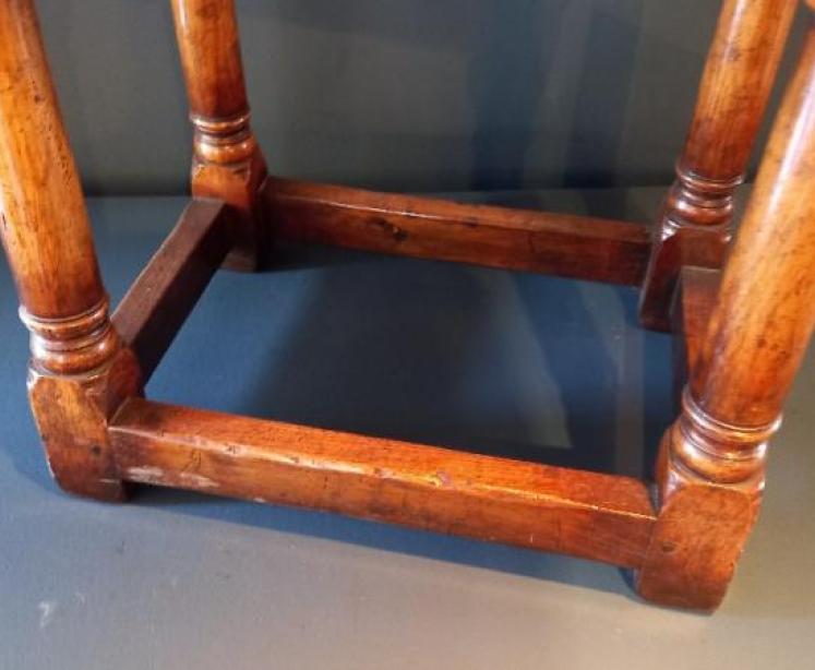 19th Century Oak Joint Stool - Image 2