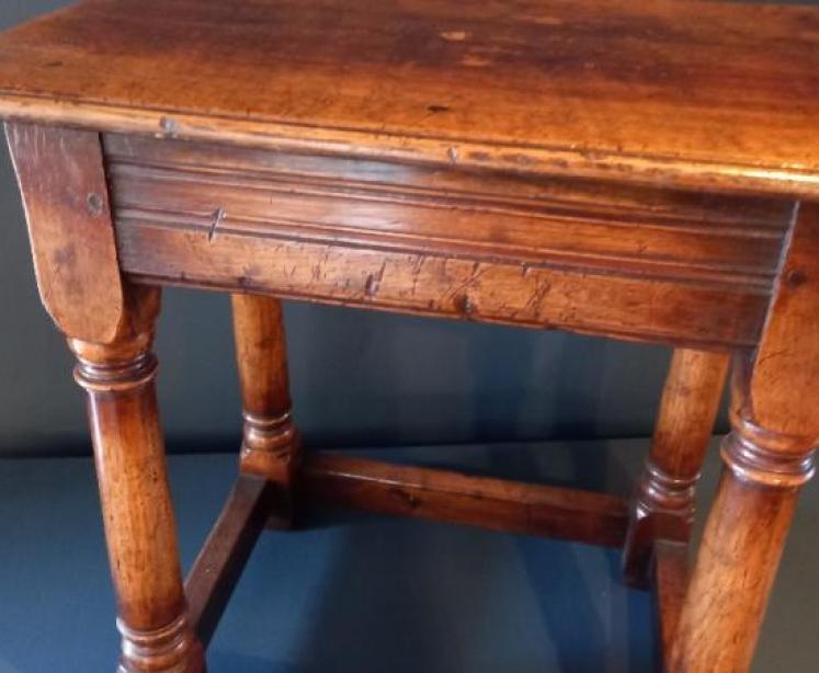 19th Century Oak Joint Stool - Image 3