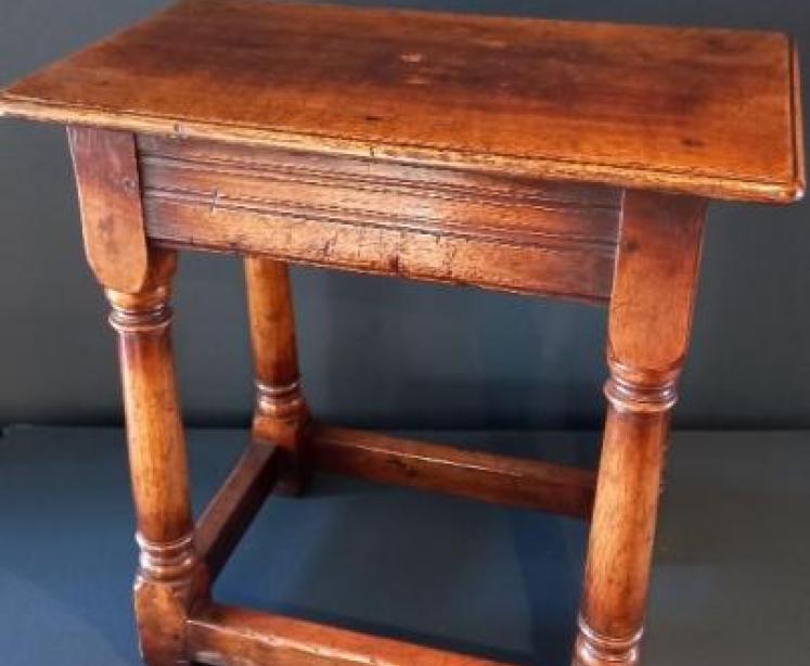 19th Century Oak Joint Stool - Image 5