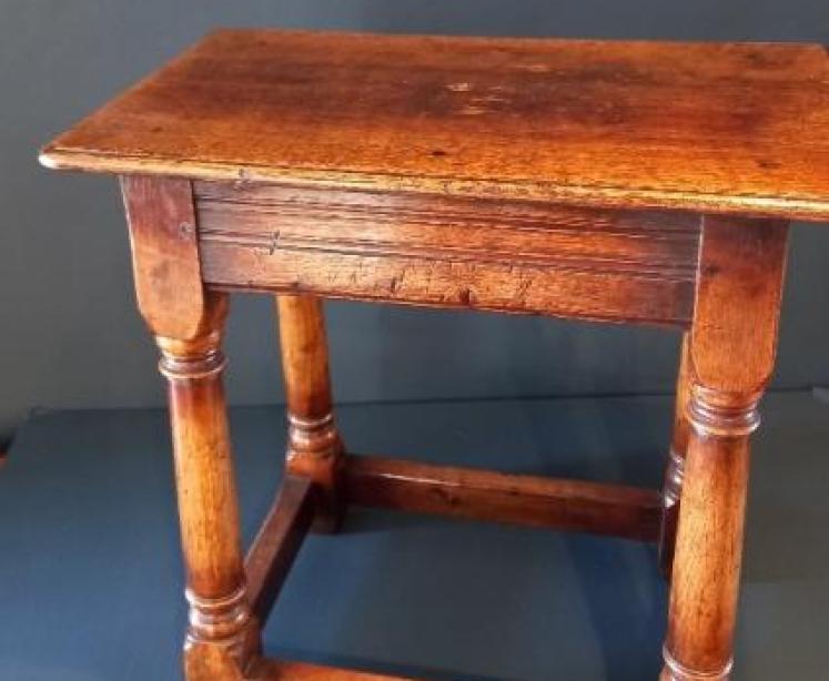19th Century Oak Joint Stool - Image 6