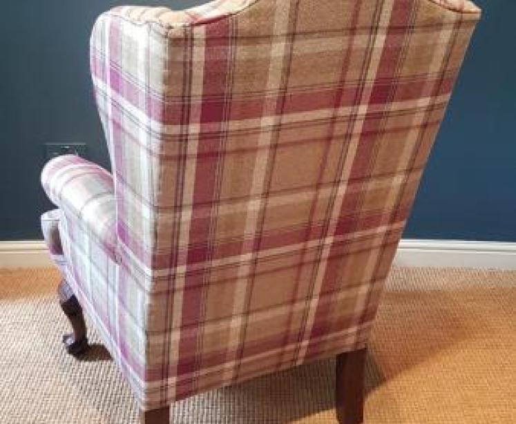 Pair of Victorian Wing Back Arm Chairs - Image 4