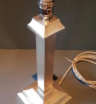 Quality Silver Electric Table Lamp