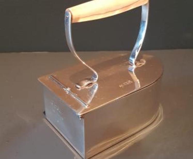 Unusual Victorian Silver Iron Table Box - Image 4