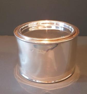 Collectable Asprey's Solid Silver Treacle Tin