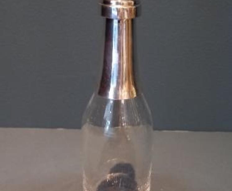 Superb Mid Victorian Silver Champagne Bottle Decanter  - Image 1