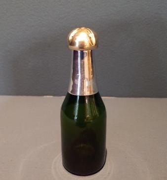 19th Century Silver & Gilt Wine Bottle Pounce Pot