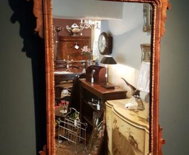 George III Style Pollard Oak Mirror - Image 5