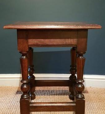George I Style Oak Joint Stool