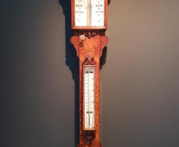 Impressive Victorian Hull Stick Barometer - Image 1