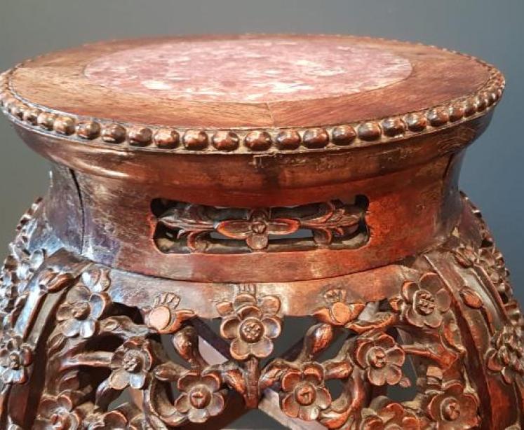 Victorian Carved Rosewood Plant Stand - Image 6