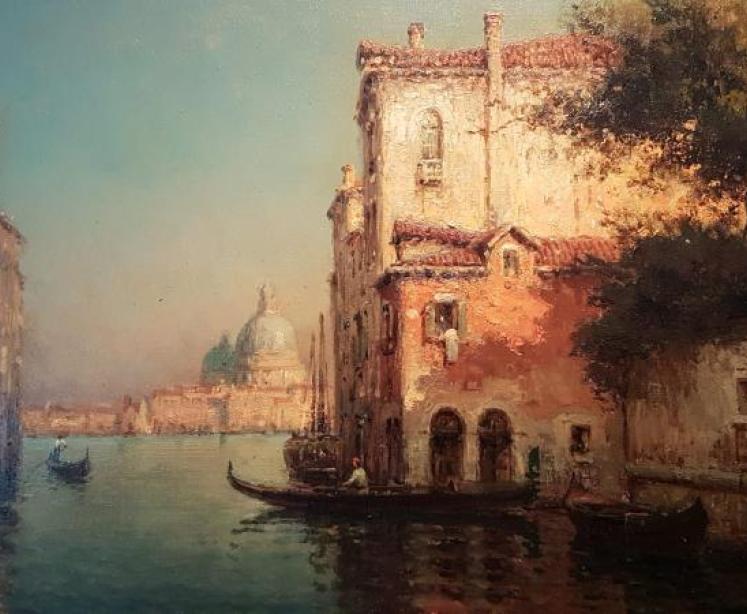 Fine Oil on Canvas By Marc Aldine (Bouvard Snr) - Image 3