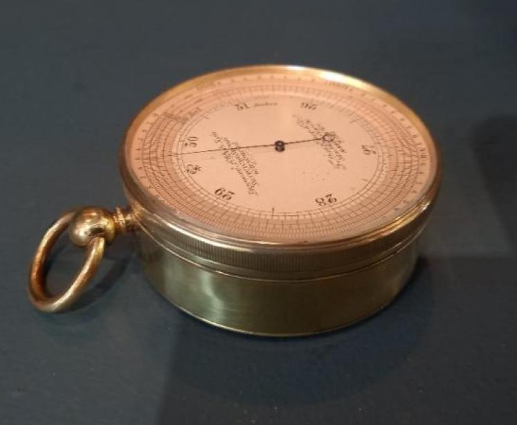 Antique Campaign Marine Barometer in Presentation Case - Image 5