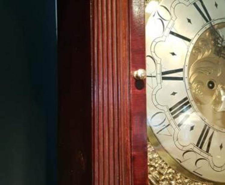 George III Mahogany Lowrey Whitehaven Longcase Clock - Image 3