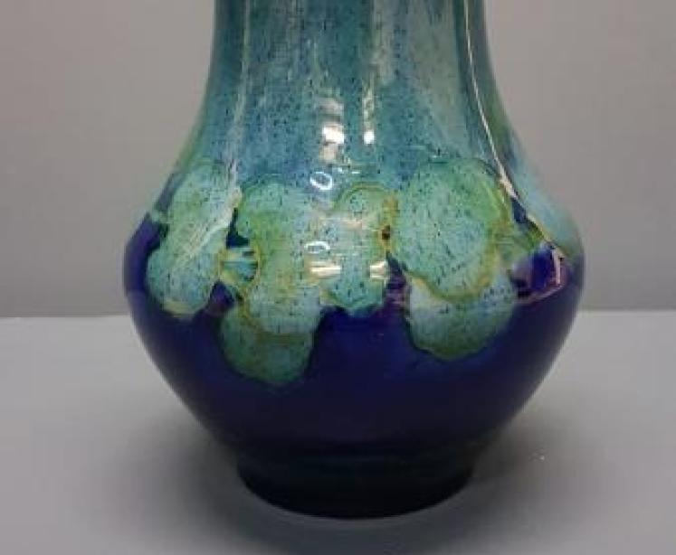 Large Early Moorcroft Moonlit Blue Vase - Image 2