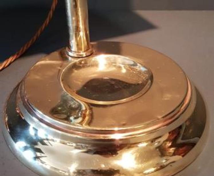 Edwardian Solid Brass Adjustable Desk Lamp - Image 6