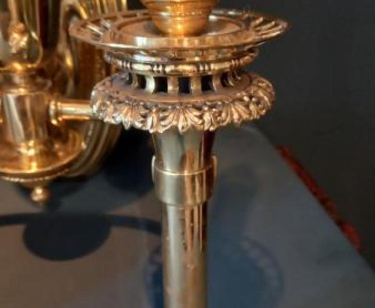 Superb Pair of Antique Double Wall Lights - Image 4