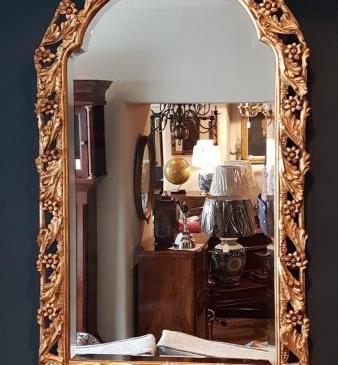 Imposing 1920s Timber Gilt Mirror