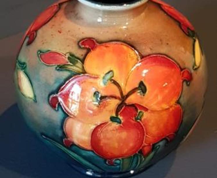 Moorcroft Flambe Freesia Globular Vase - Image 2