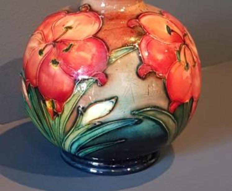 Moorcroft Flambe Freesia Globular Vase - Image 4