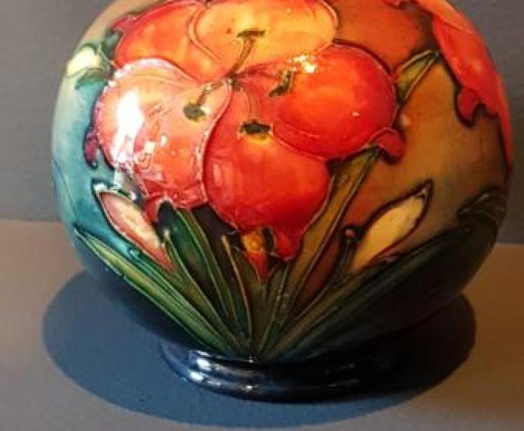 Moorcroft Flambe Freesia Globular Vase - Image 5