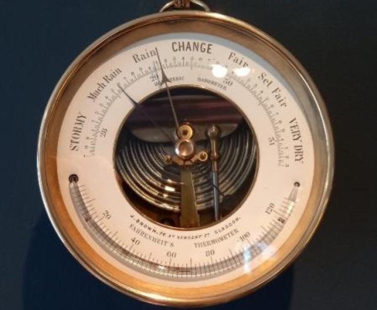 Antique Skeletonised Glasgow Marine Barometer - Image 1