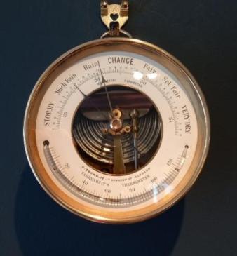 Antique Skeletonised Glasgow Marine Barometer
