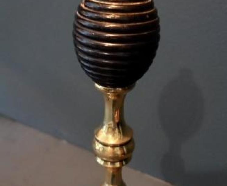 Large Antique Bronze Table Bell - Image 3