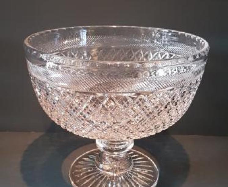 Superb Edwardian Cut Crystal Bowl - Image 2