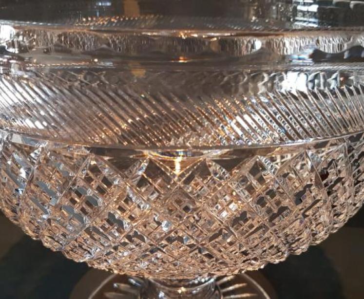 Superb Edwardian Cut Crystal Bowl - Image 5