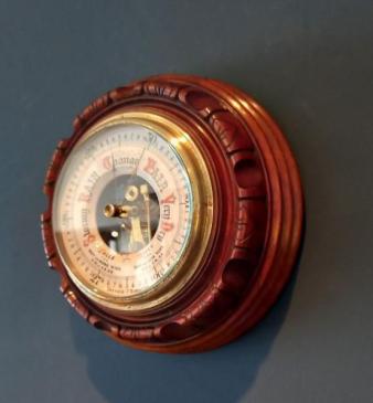 Superb Mid Victorian Walnut Skeletonised Barometer