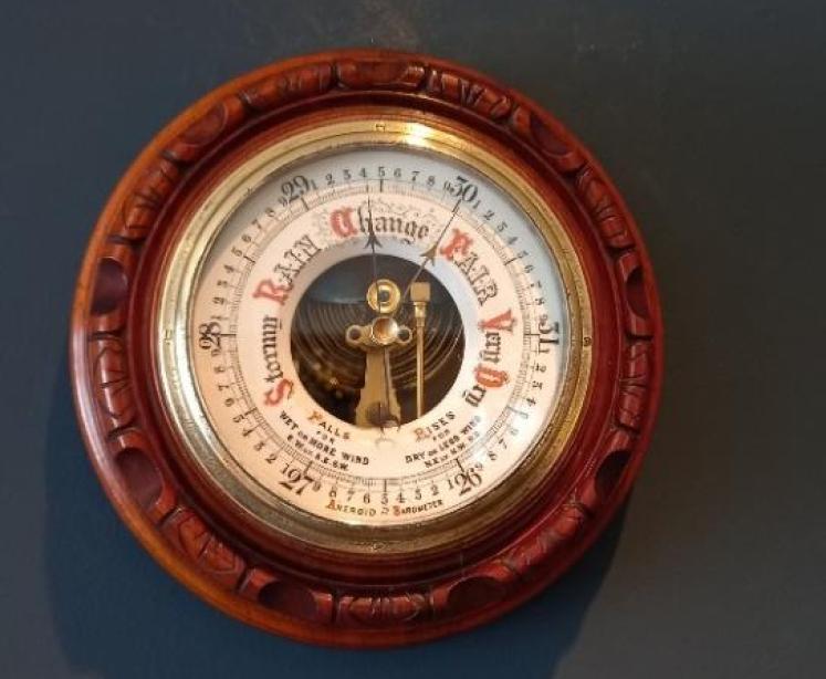 Superb Mid Victorian Walnut Skeletonised Barometer - Image 7