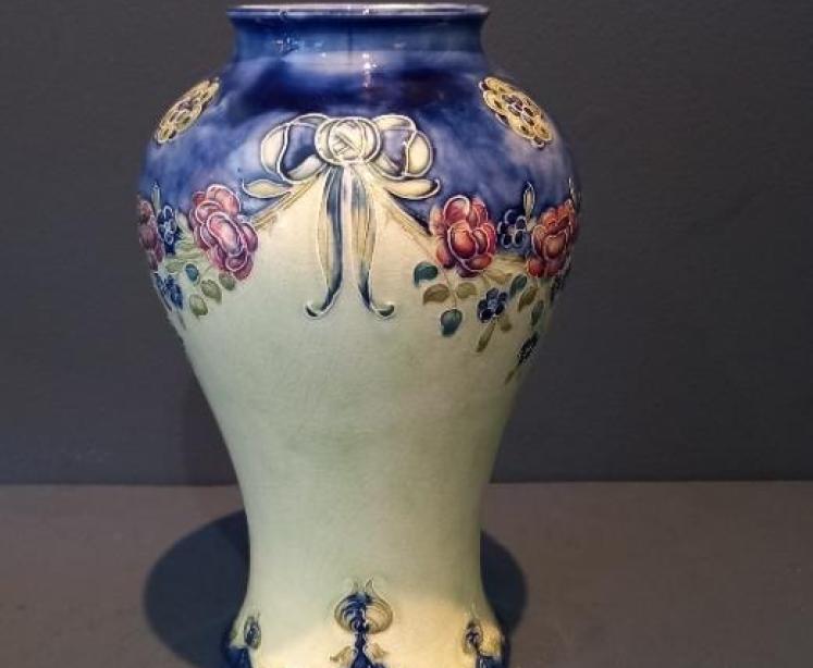McIntyre Moorcroft '18th Century' Design Vase - Image 1