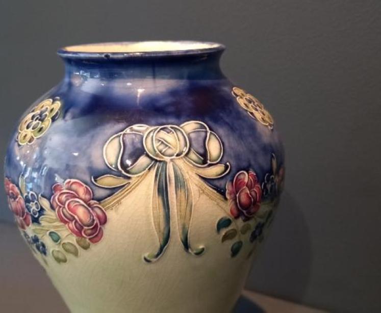 McIntyre Moorcroft '18th Century' Design Vase - Image 2