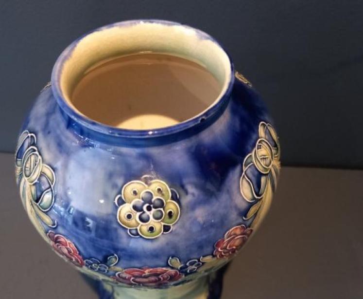 McIntyre Moorcroft '18th Century' Design Vase - Image 4